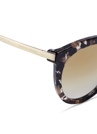 Detail View - Click To Enlarge - - - Tortoiseshell acetate round sunglasses