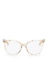 Main View - Click To Enlarge - - - Shell effect acetate square optical glasses