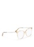 Figure View - Click To Enlarge - - - Shell effect acetate square optical glasses
