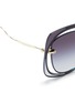 Detail View - Click To Enlarge - MIU MIU - Mounted lens cutout metal sunglasses