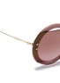 Detail View - Click To Enlarge - MIU MIU - Mounted lens round sunglasses