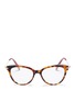 Main View - Click To Enlarge - MIU MIU - Tortoiseshell acetate cat eye optical glasses