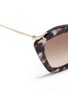 Detail View - Click To Enlarge - MIU MIU - 'Noir' tortoiseshell acetate cat eye sunglasses
