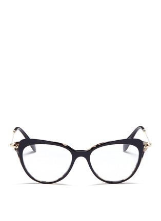 Main View - Click To Enlarge - MIU MIU - Acetate cat eye optical glasses