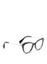 Figure View - Click To Enlarge - MIU MIU - Acetate cat eye optical glasses