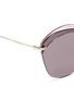Detail View - Click To Enlarge - MIU MIU - Acetate browline mounted lens cat eye sunglasses