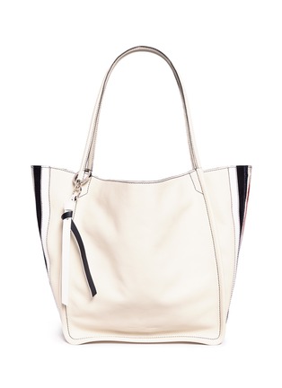 Main View - Click To Enlarge - PROENZA SCHOULER - Extra large snakeskin-embossed panel leather tote