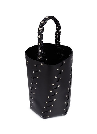 Detail View - Click To Enlarge - PROENZA SCHOULER - 'Hex' stud large interlocked leather panel bucket bag