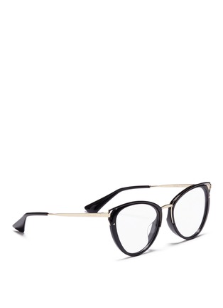 Figure View - Click To Enlarge - PRADA - Acetate cat eye optical glasses