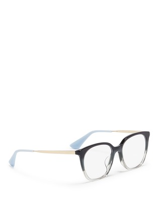 Figure View - Click To Enlarge - PRADA - Ombré effect acetate square optical glasses