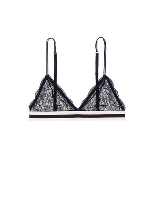 Main View - Click To Enlarge - 72930 - 'Darling' sports band lace triangle bralette