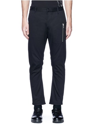 Main View - Click To Enlarge - SIKI IM / DEN IM - Zip pocket curved chinos