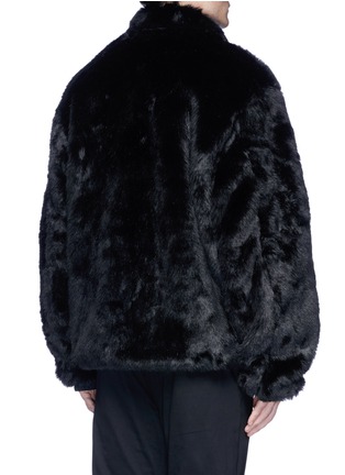 Back View - Click To Enlarge - SIKI IM / DEN IM - Faux fur reversible coach jacket