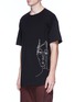 Front View - Click To Enlarge - SIKI IM / DEN IM - 'Ponyboy' face embroidered T-shirt
