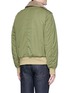 Back View - Click To Enlarge - RAG & BONE - Faux shearling collar padded twill flight jacket