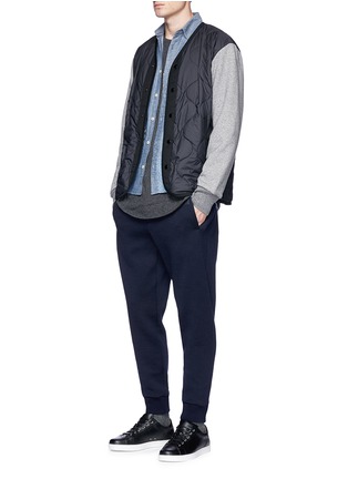 Figure View - Click To Enlarge - RAG & BONE - Contrast sleeve quilted bomber jacket