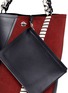  - PROENZA SCHOULER - 'Hex' medium colourblock leather and suede bucket bag