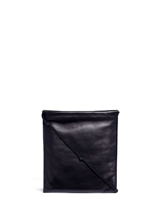 Main View - Click To Enlarge - THE ROW - 'Medicine' large leather crossbody pouch