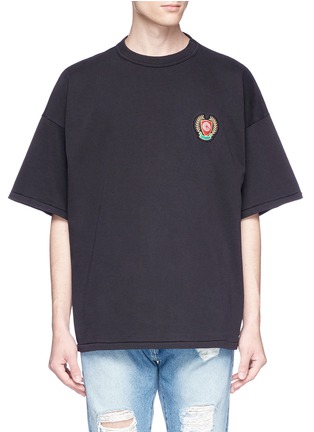 Main View - Click To Enlarge - 72963 - Shield patch oversized T-shirt