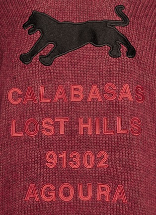 Detail View - Click To Enlarge - 72963 - 'Lost Hills' appliqué oversized cardigan