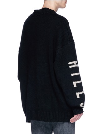 Back View - Click To Enlarge - 72963 - 'Lost Hills' intarsia oversized sweater