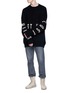 Figure View - Click To Enlarge - 72963 - 'Lost Hills' intarsia oversized sweater