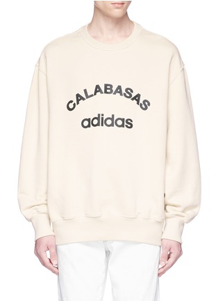 Main View - Click To Enlarge - 72963 - 'Calabasas' logo print oversized sweatshirt
