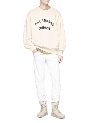 Figure View - Click To Enlarge - 72963 - 'Calabasas' logo print oversized sweatshirt