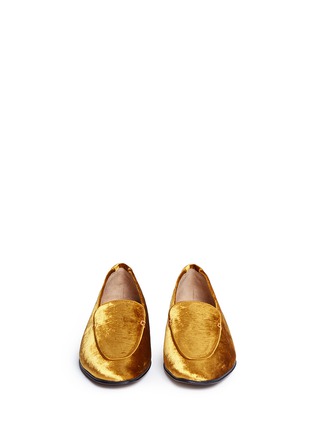 Front View - Click To Enlarge - THE ROW - 'Adam' velvet loafers