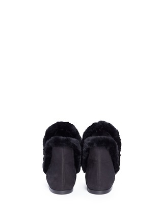 Back View - Click To Enlarge - THE ROW - 'Eros' cutout shearling leather boots