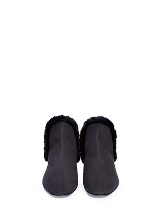 Front View - Click To Enlarge - THE ROW - 'Eros' cutout shearling leather boots