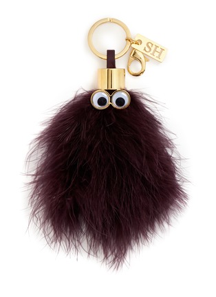 Main View - Click To Enlarge - SOPHIE HULME - 'Audrey' turkey feather keyring