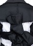 Detail View - Click To Enlarge - ROBERTS | WOOD - Sash bow cutout padded twill jacket