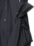 Detail View - Click To Enlarge - ROBERTS | WOOD - Bow side split cotton cambric long coat