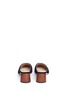 Back View - Click To Enlarge - PEDDER RED - Wooden heel suede mules