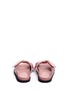 Back View - Click To Enlarge - PEDDER RED - 'Tony' bow satin slide sandals