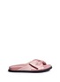 Main View - Click To Enlarge - PEDDER RED - 'Tony' bow satin slide sandals