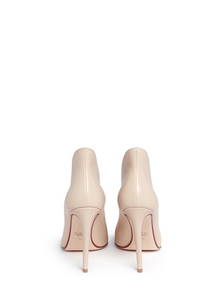 Back View - Click To Enlarge - FRANCESCO RUSSO - Choked-up leather pumps
