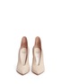 Front View - Click To Enlarge - FRANCESCO RUSSO - Choked-up leather pumps