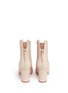 Back View - Click To Enlarge - FRANCESCO RUSSO - Peaked leather ankle boots