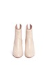 Front View - Click To Enlarge - FRANCESCO RUSSO - Peaked leather ankle boots
