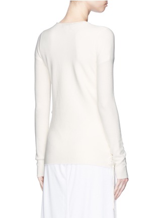 Back View - Click To Enlarge - THE ROW - 'Edal' side lace-up sweater