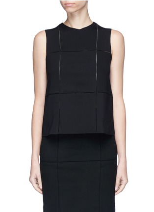 Main View - Click To Enlarge - THE ROW - 'Grida' sleeveless scuba jersey cropped top