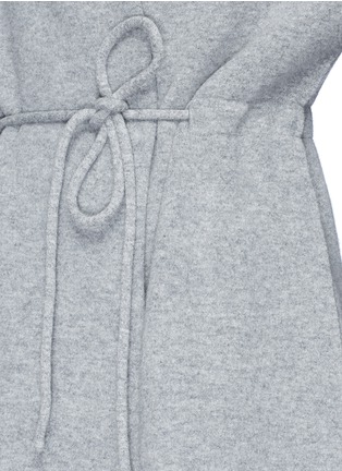 Detail View - Click To Enlarge - THE ROW - 'Mani' drawstring waist Merino wool blend long coat