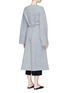 Back View - Click To Enlarge - THE ROW - 'Mani' drawstring waist Merino wool blend long coat