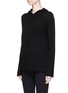 Front View - Click To Enlarge - THE ROW - 'Dina' cashmere-silk blend hoodie