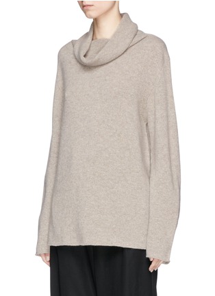 Front View - Click To Enlarge - THE ROW - 'Lexer' cowl neck cashmere sweater