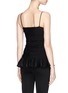 Back View - Click To Enlarge - THE ROW - 'Livia' ruched stretch peplum top
