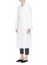 Front View - Click To Enlarge - THE ROW - 'Bruner' belted crepe long coat