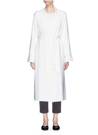 Main View - Click To Enlarge - THE ROW - 'Bruner' belted crepe long coat